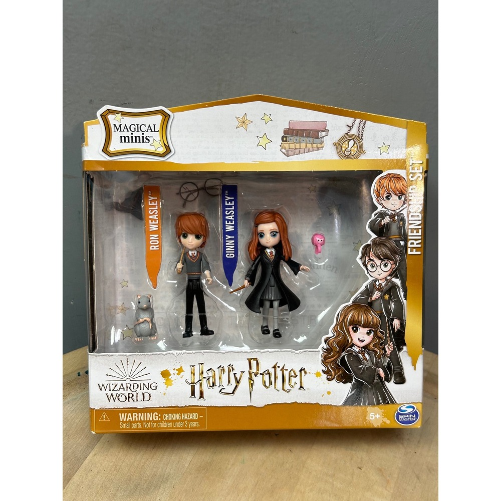 Harry Potter Magical Minis Friendship Set Ron Weasley Ginny Weasley Figures NEW
